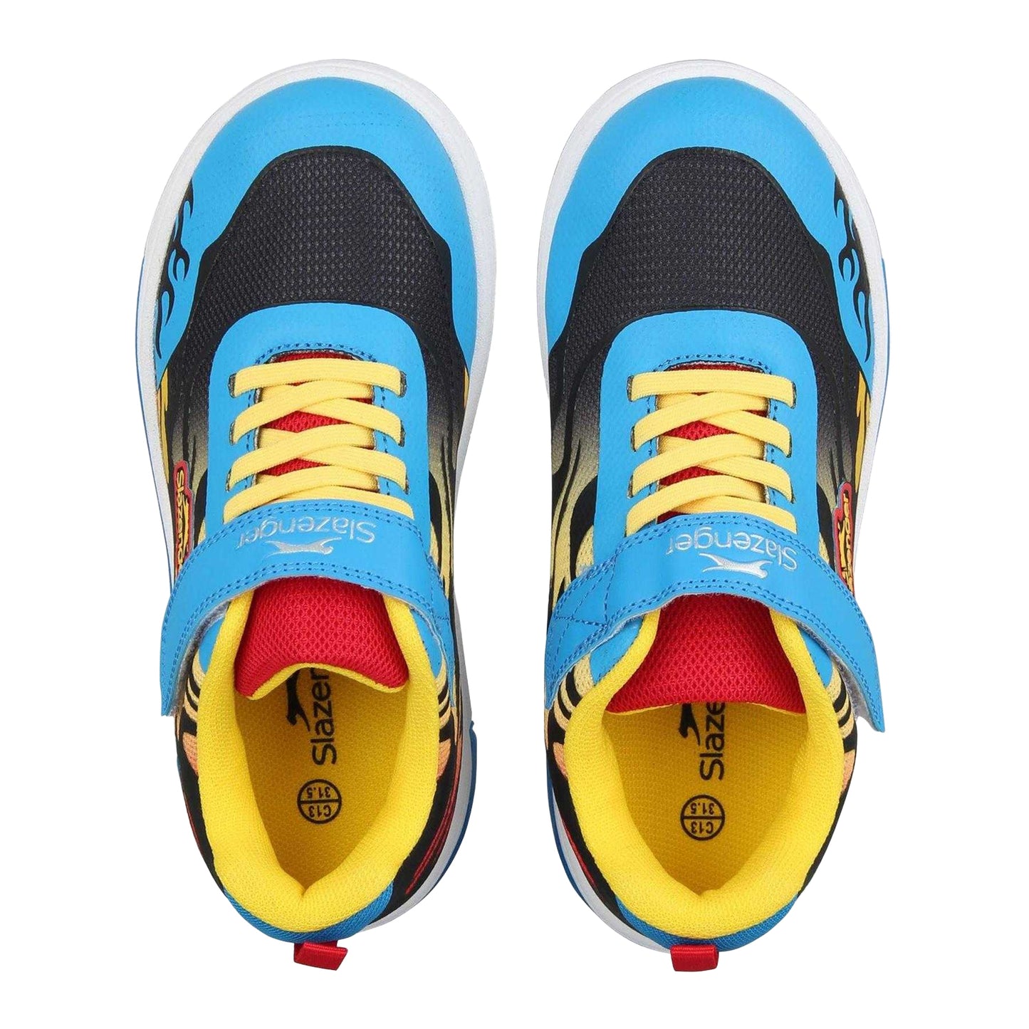 Blue - Side - Slazenger Childrens-Kids Go 2.0 Light Up Trainers
