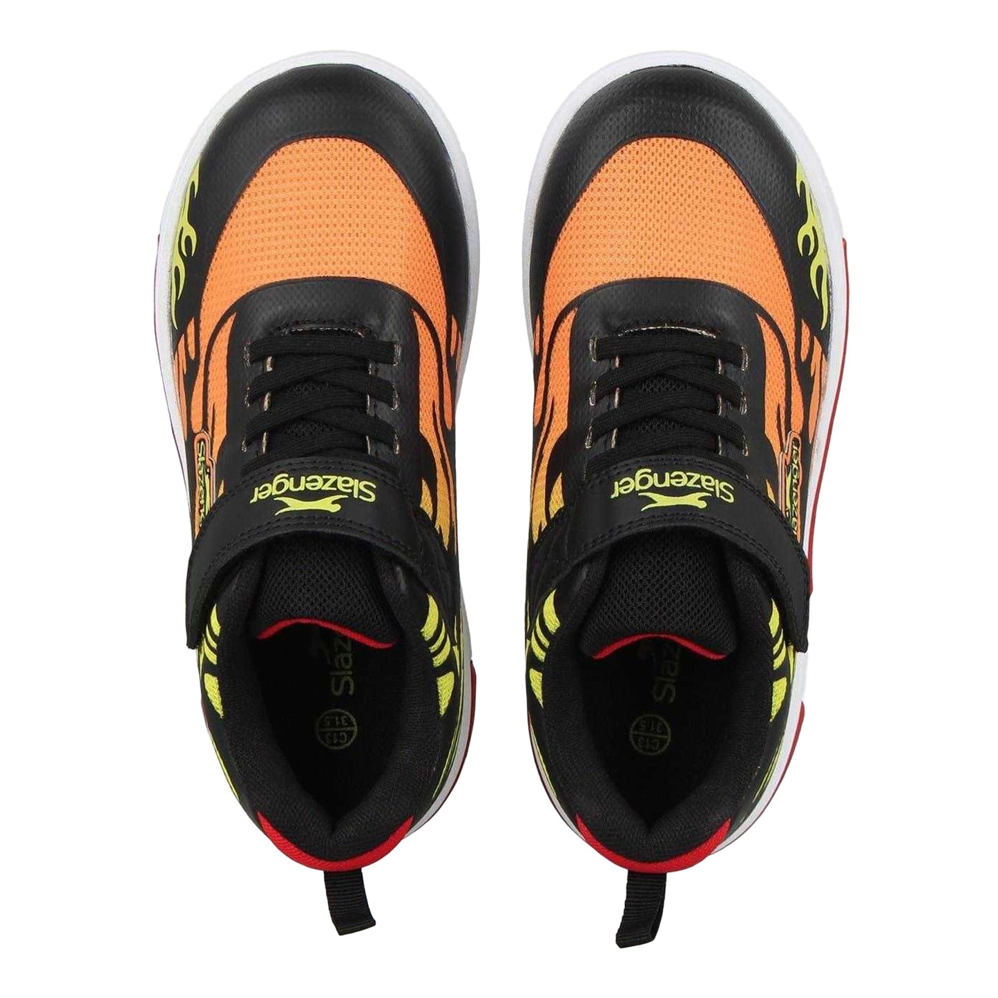 Red - Side - Slazenger Childrens-Kids Go 2.0 Light Up Trainers