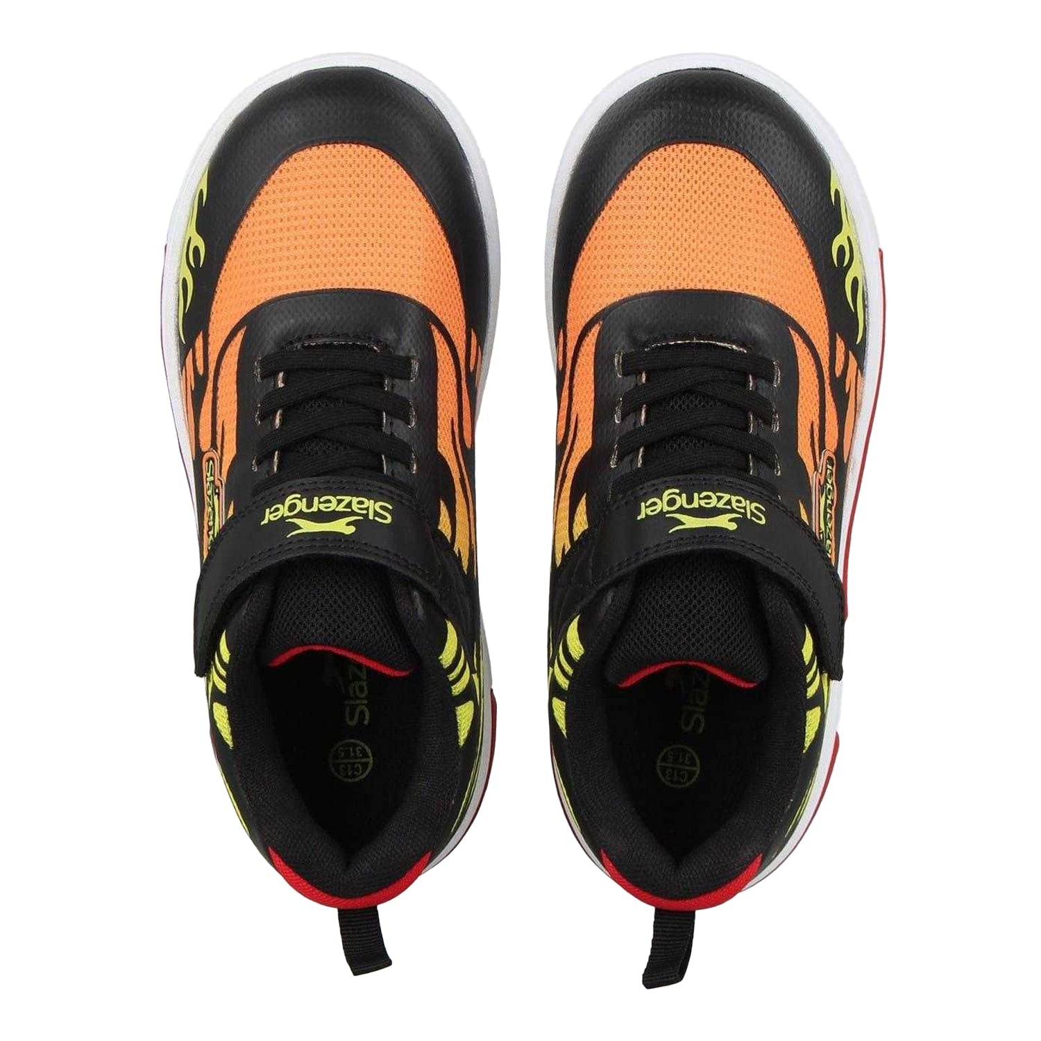 Red - Side - Slazenger Childrens-Kids Go 2.0 Light Up Trainers