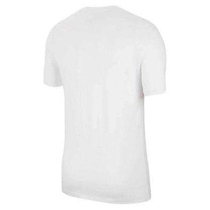 White-Black - Front - Nike Mens Futura Chest Logo T-Shirt