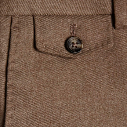 Taupe - Lifestyle - Ted Baker Mens Ngolo Flannel Slim Trousers