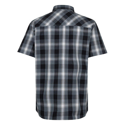 Navy - Back - Jack Wolfskin Mens Hot Chilli Plaid Shirt