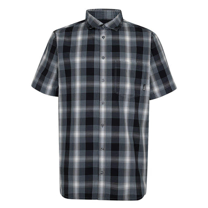 Navy - Front - Jack Wolfskin Mens Hot Chilli Plaid Shirt