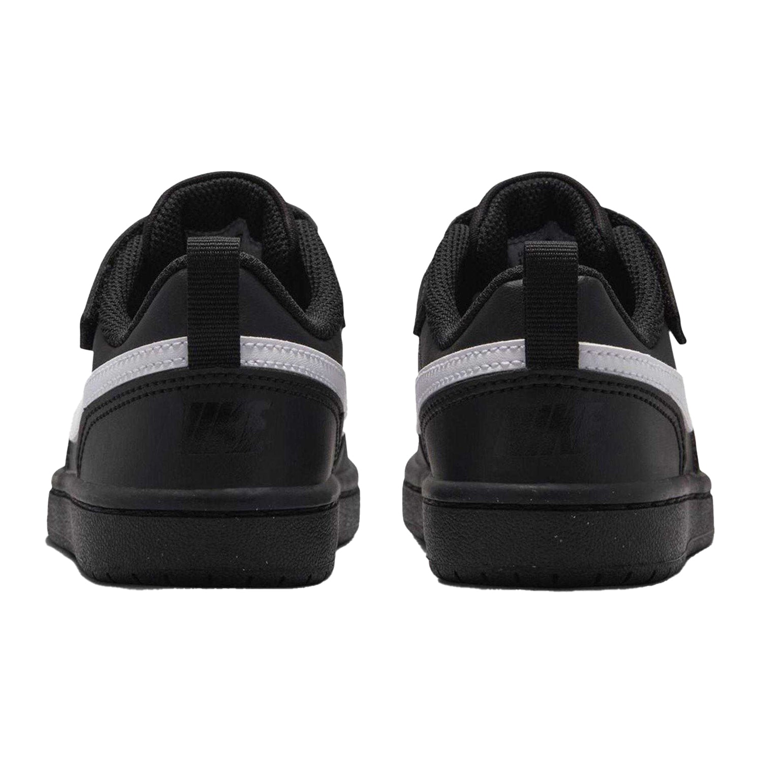 Black-White - Back - Nike Boys Court Borough Cupsole Trainers