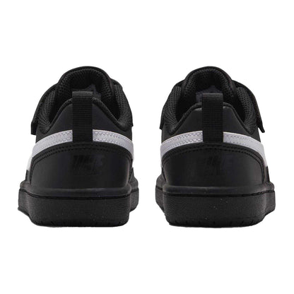 Black-White - Back - Nike Boys Court Borough Cupsole Trainers
