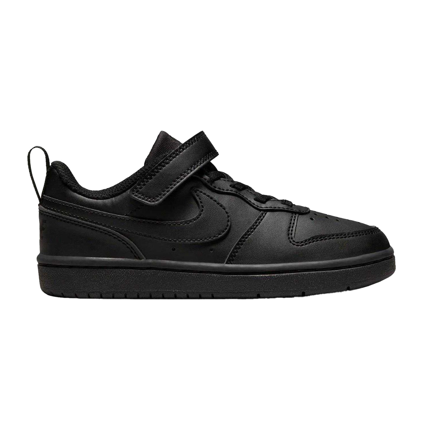 Black - Front - Nike Boys Court Borough Cupsole Trainers