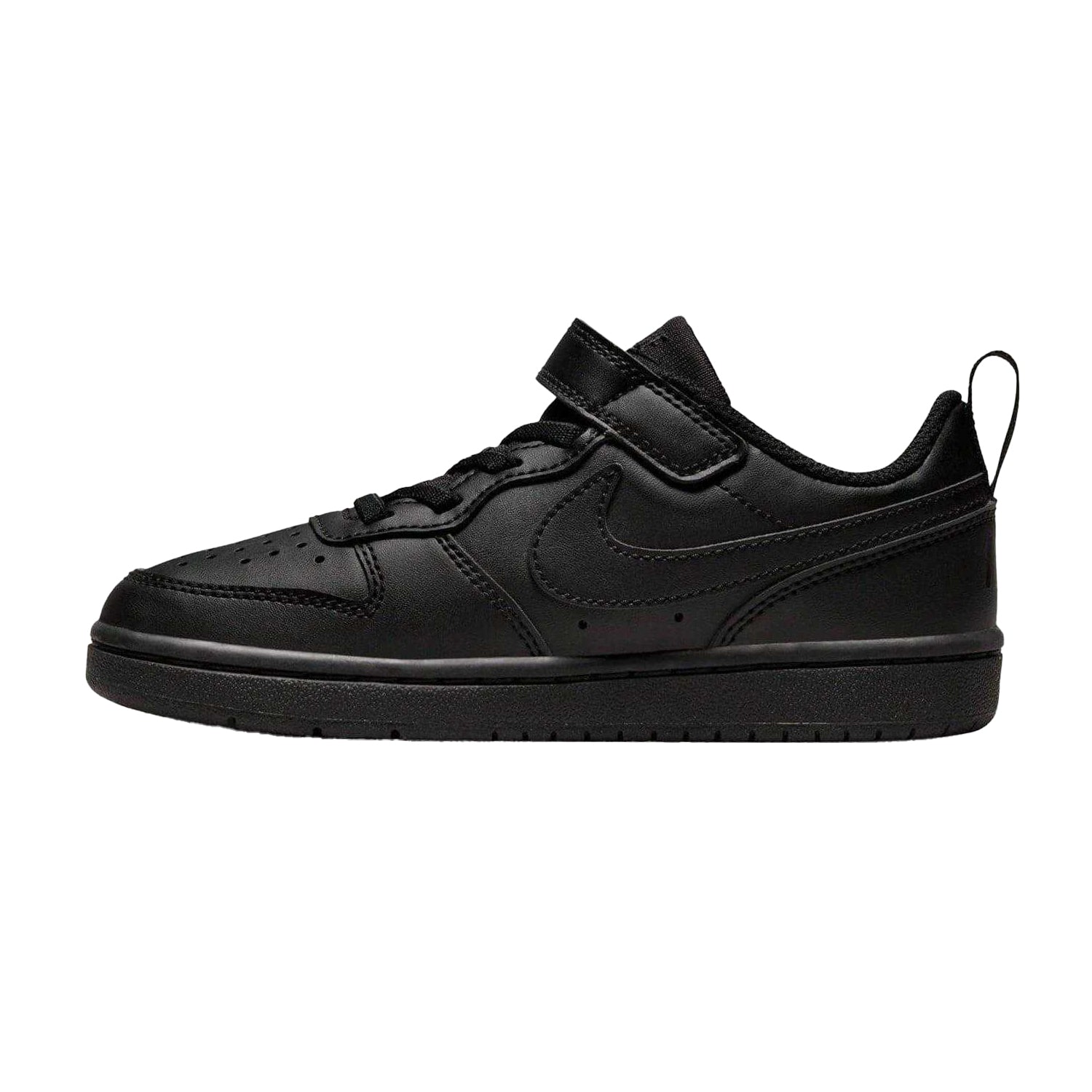 Black - Side - Nike Boys Court Borough Cupsole Trainers
