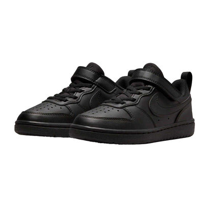 Black - Pack Shot - Nike Boys Court Borough Cupsole Trainers