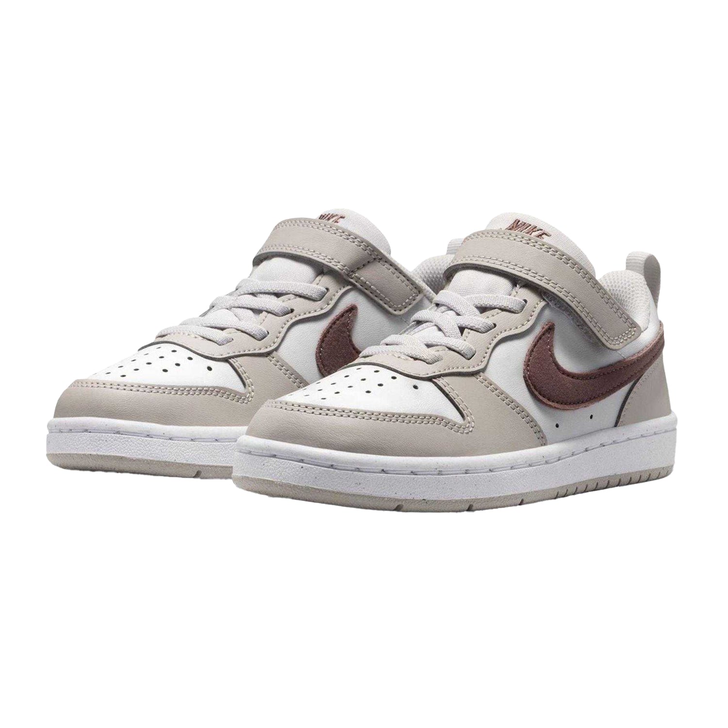 Grey-Tattoo - Pack Shot - Nike Boys Court Borough Cupsole Trainers