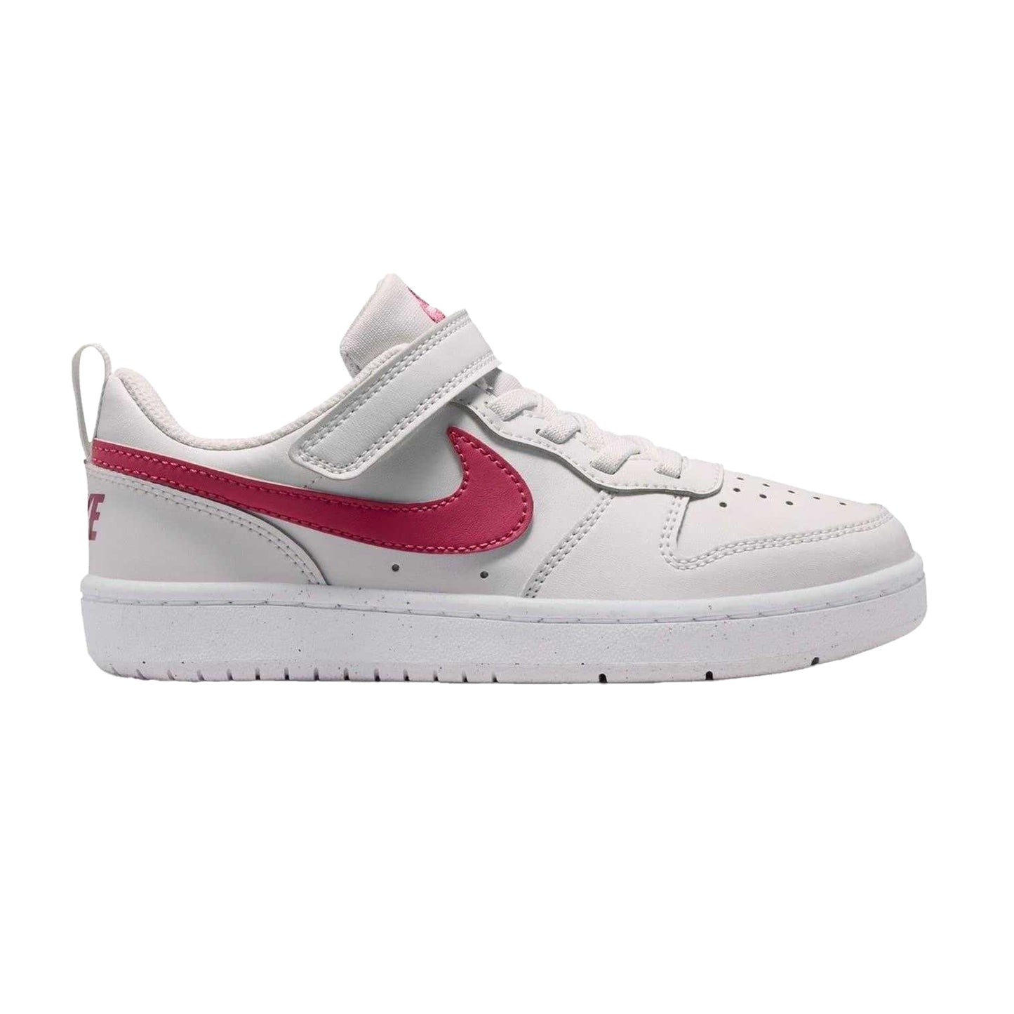 Platinum-Beetroot - Front - Nike Boys Court Borough Cupsole Trainers