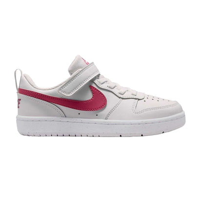 Platinum-Beetroot - Front - Nike Boys Court Borough Cupsole Trainers
