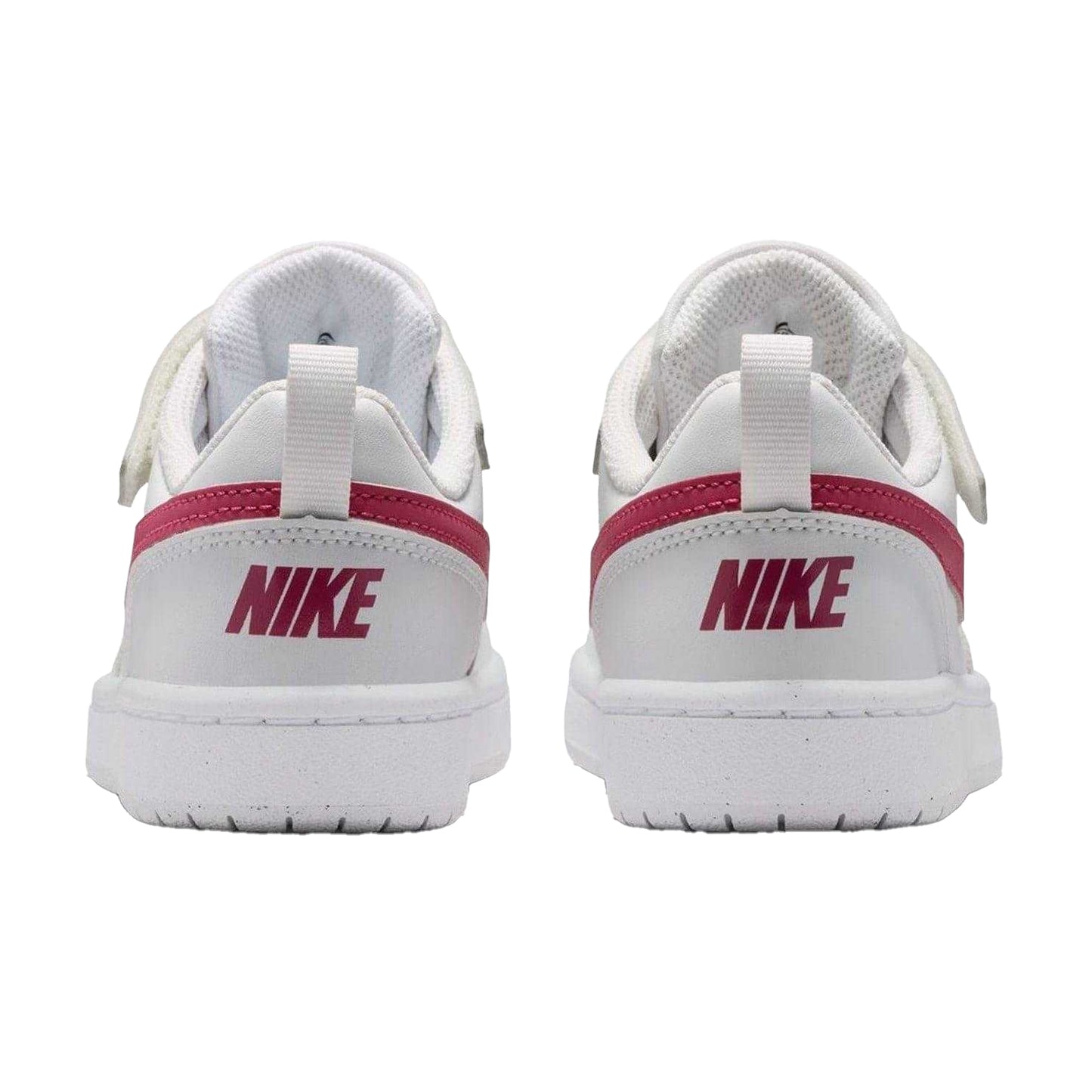 Platinum-Beetroot - Back - Nike Boys Court Borough Cupsole Trainers