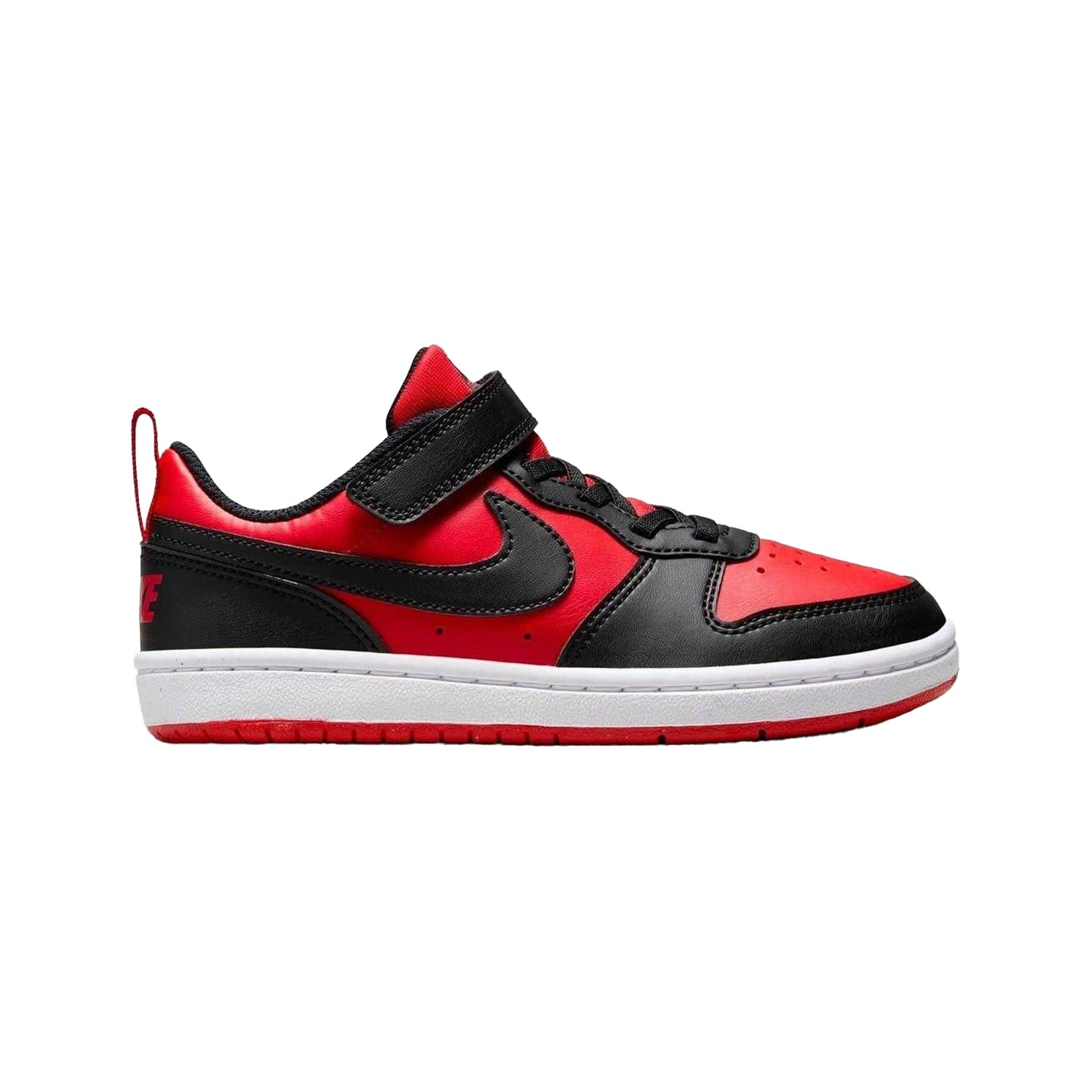Red-Black - Front - Nike Boys Court Borough Cupsole Trainers