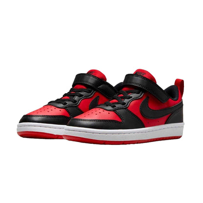 Red-Black - Lifestyle - Nike Boys Court Borough Cupsole Trainers