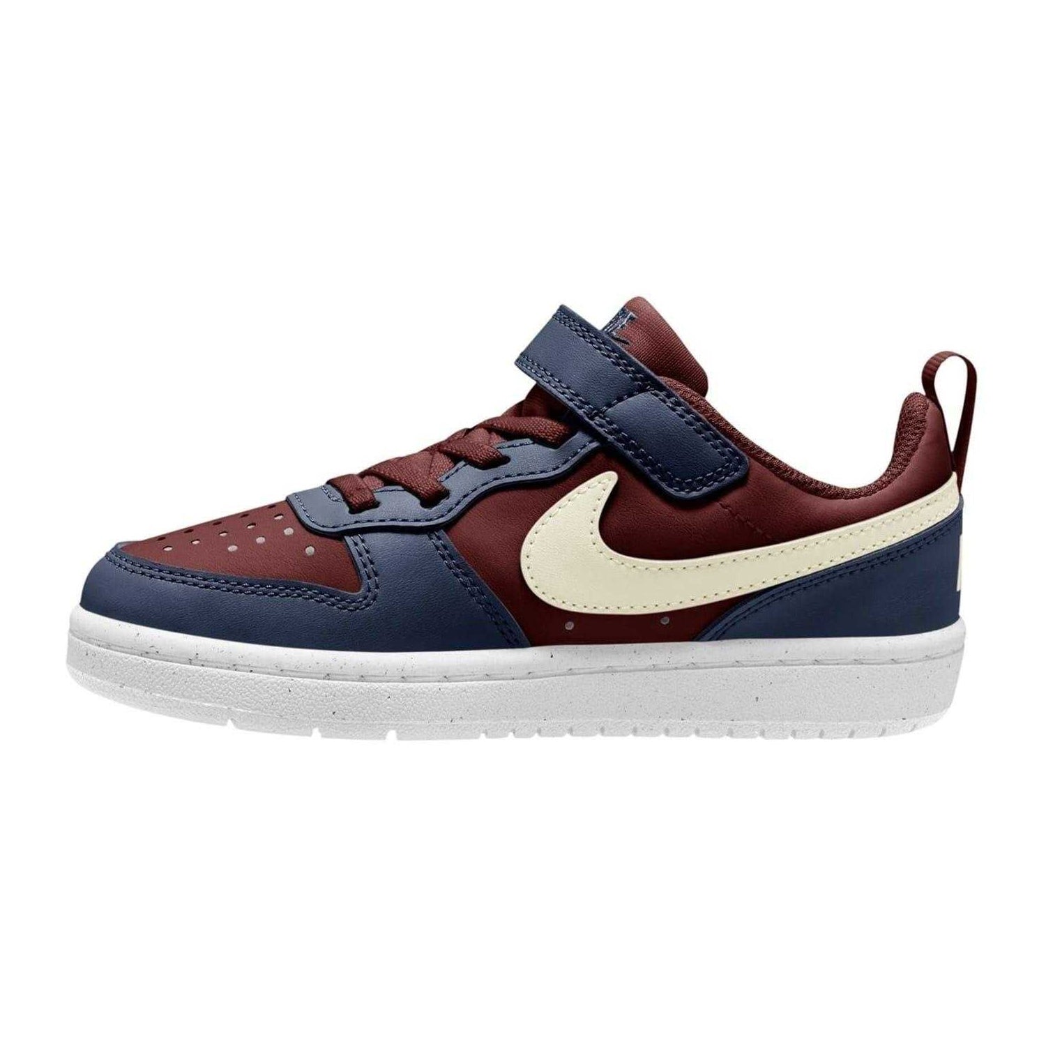 Red-Blue Black - Back - Nike Boys Court Borough Cupsole Trainers