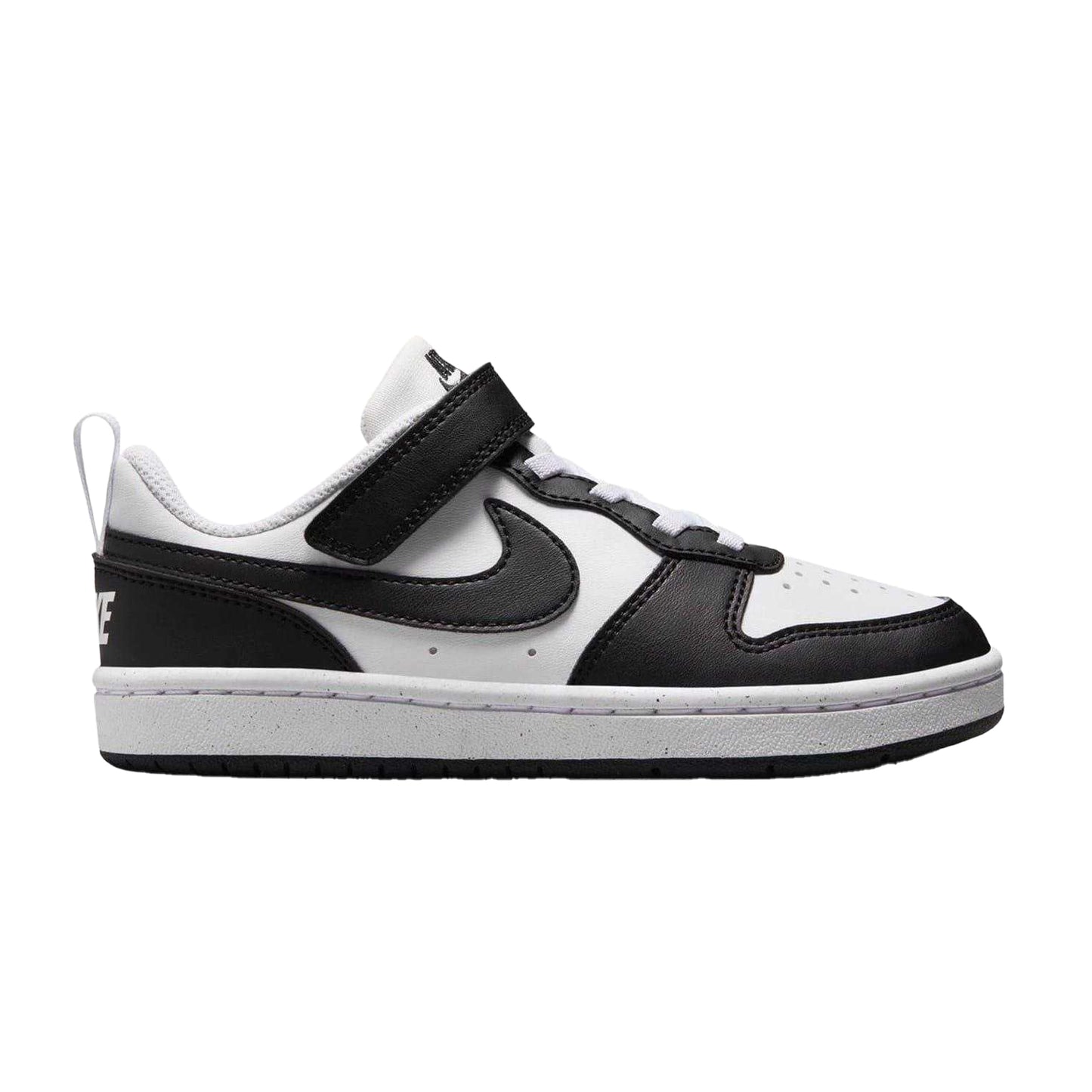 White-Black - Front - Nike Boys Court Borough Cupsole Trainers