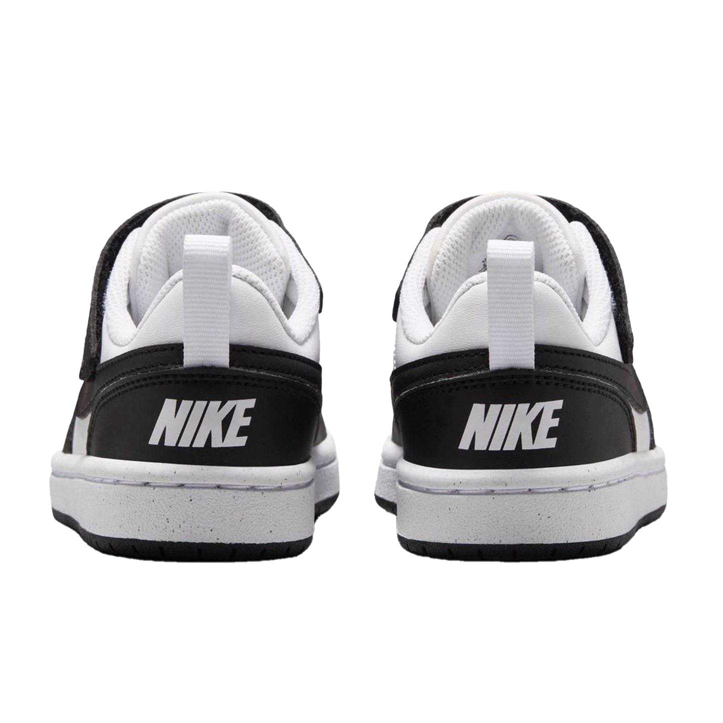 White-Black - Back - Nike Boys Court Borough Cupsole Trainers