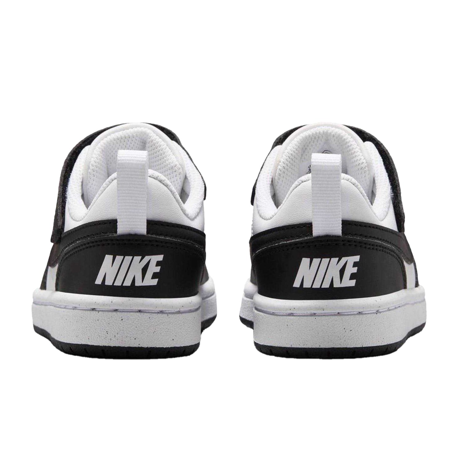 White-Black - Back - Nike Boys Court Borough Cupsole Trainers