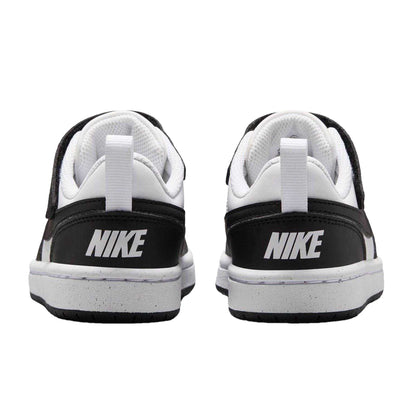 White-Black - Back - Nike Boys Court Borough Cupsole Trainers