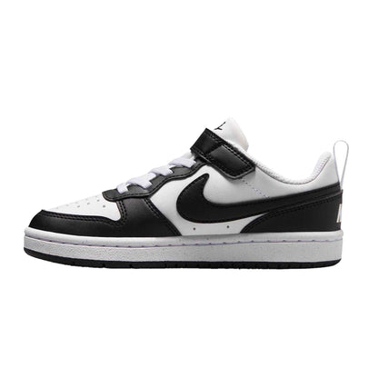 White-Black - Side - Nike Boys Court Borough Cupsole Trainers
