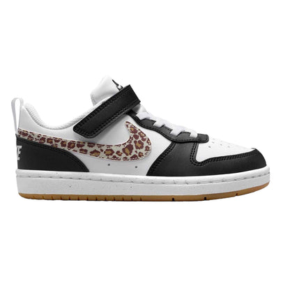 Black-Leopard - Front - Nike Boys Court Borough Cupsole Trainers