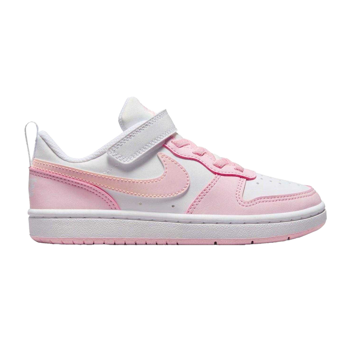 White-Pink - Front - Nike Boys Court Borough Cupsole Trainers