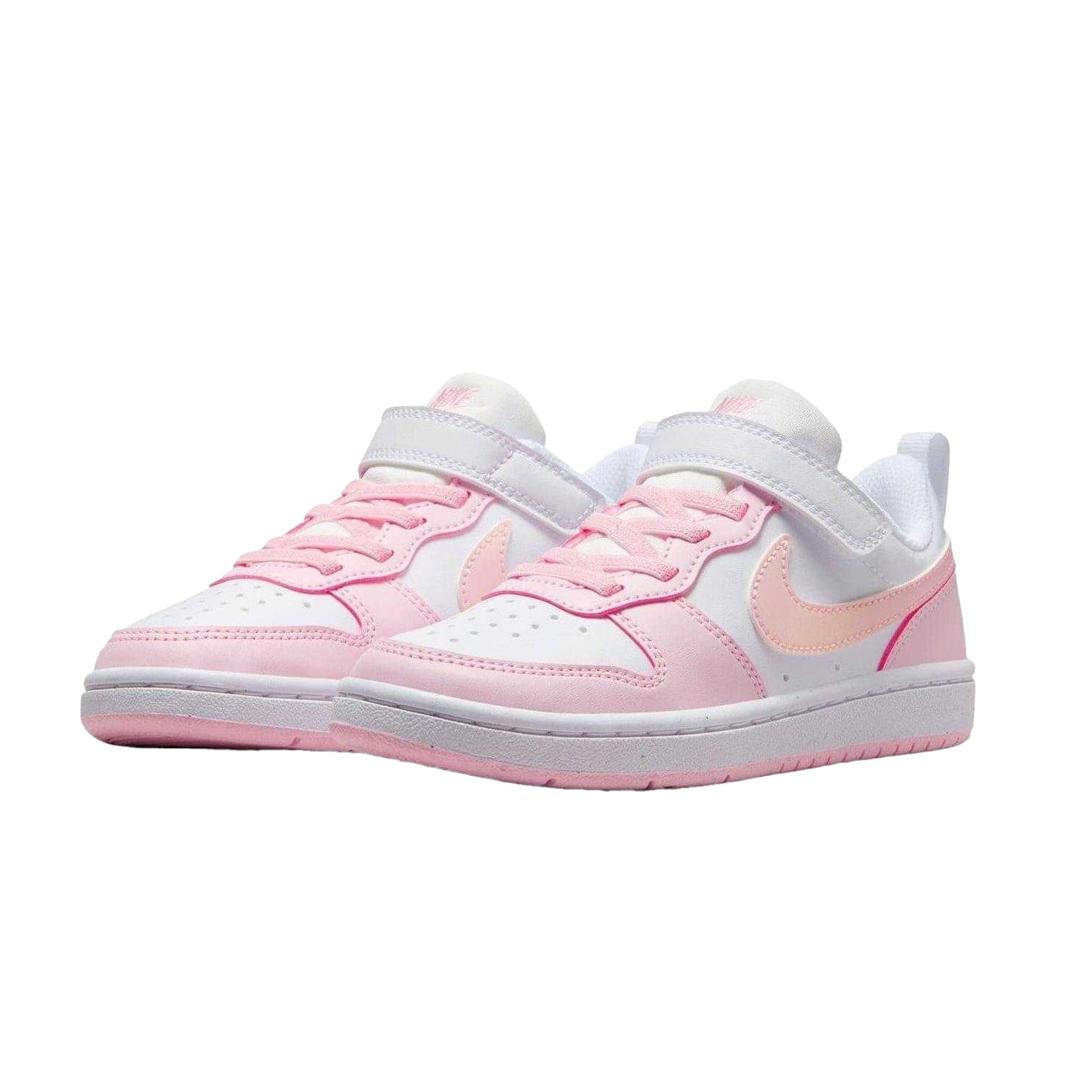 White-Pink - Lifestyle - Nike Boys Court Borough Cupsole Trainers