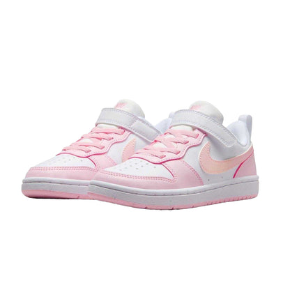 White-Pink - Lifestyle - Nike Boys Court Borough Cupsole Trainers
