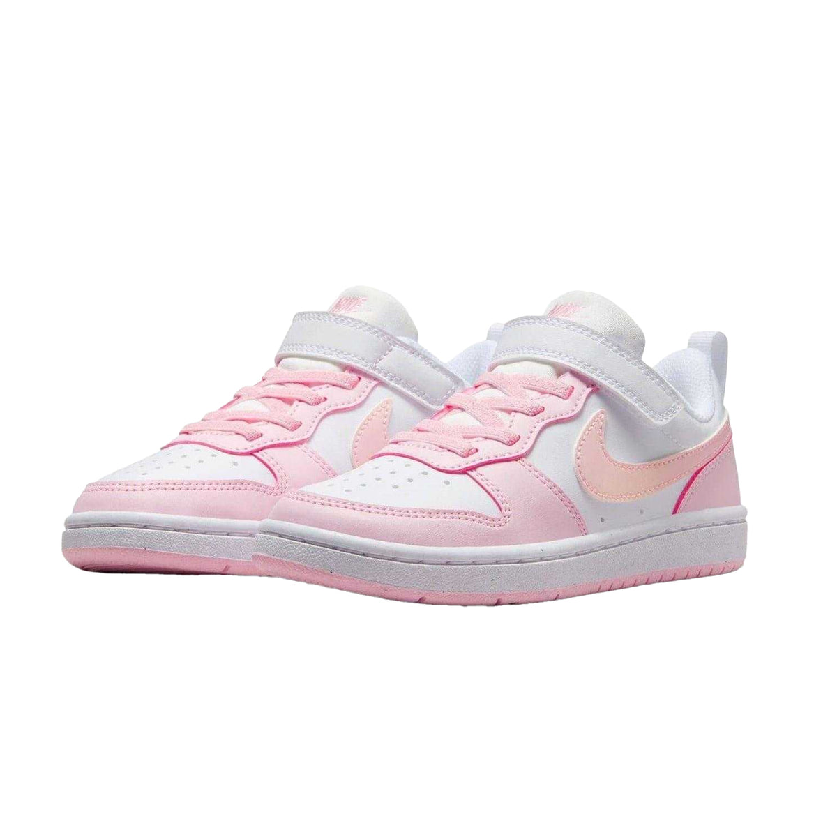 White-Pink - Lifestyle - Nike Boys Court Borough Cupsole Trainers