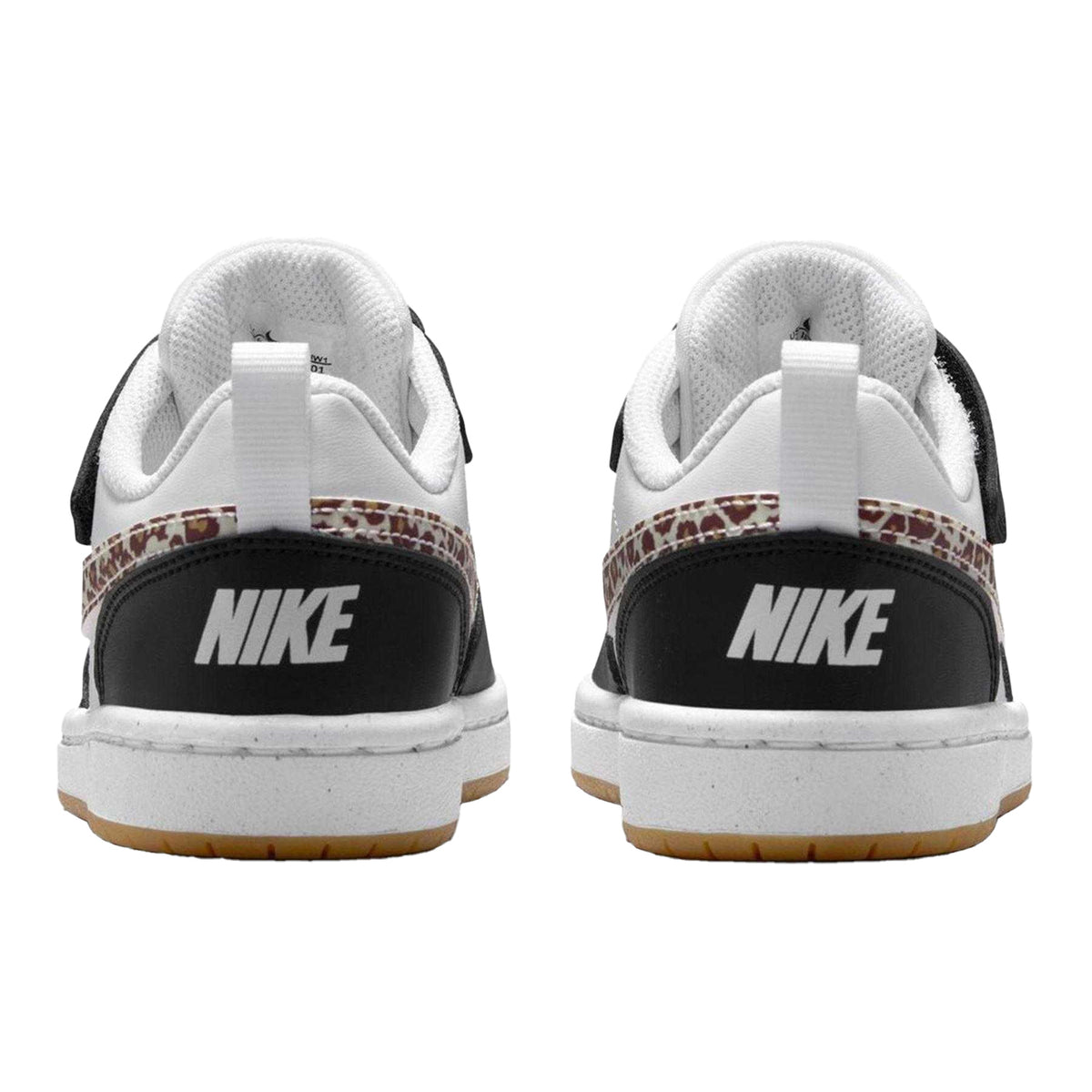 Black-Leopard - Back - Nike Boys Court Borough Cupsole Trainers