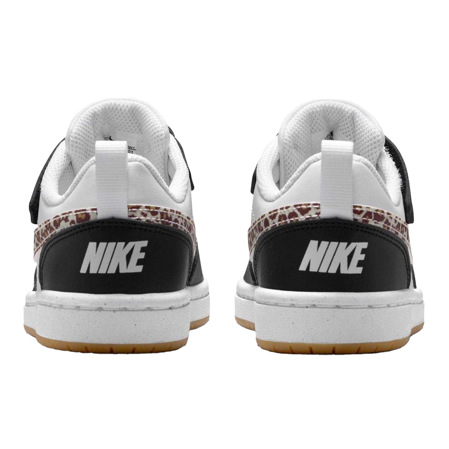 Black-Leopard - Back - Nike Boys Court Borough Cupsole Trainers