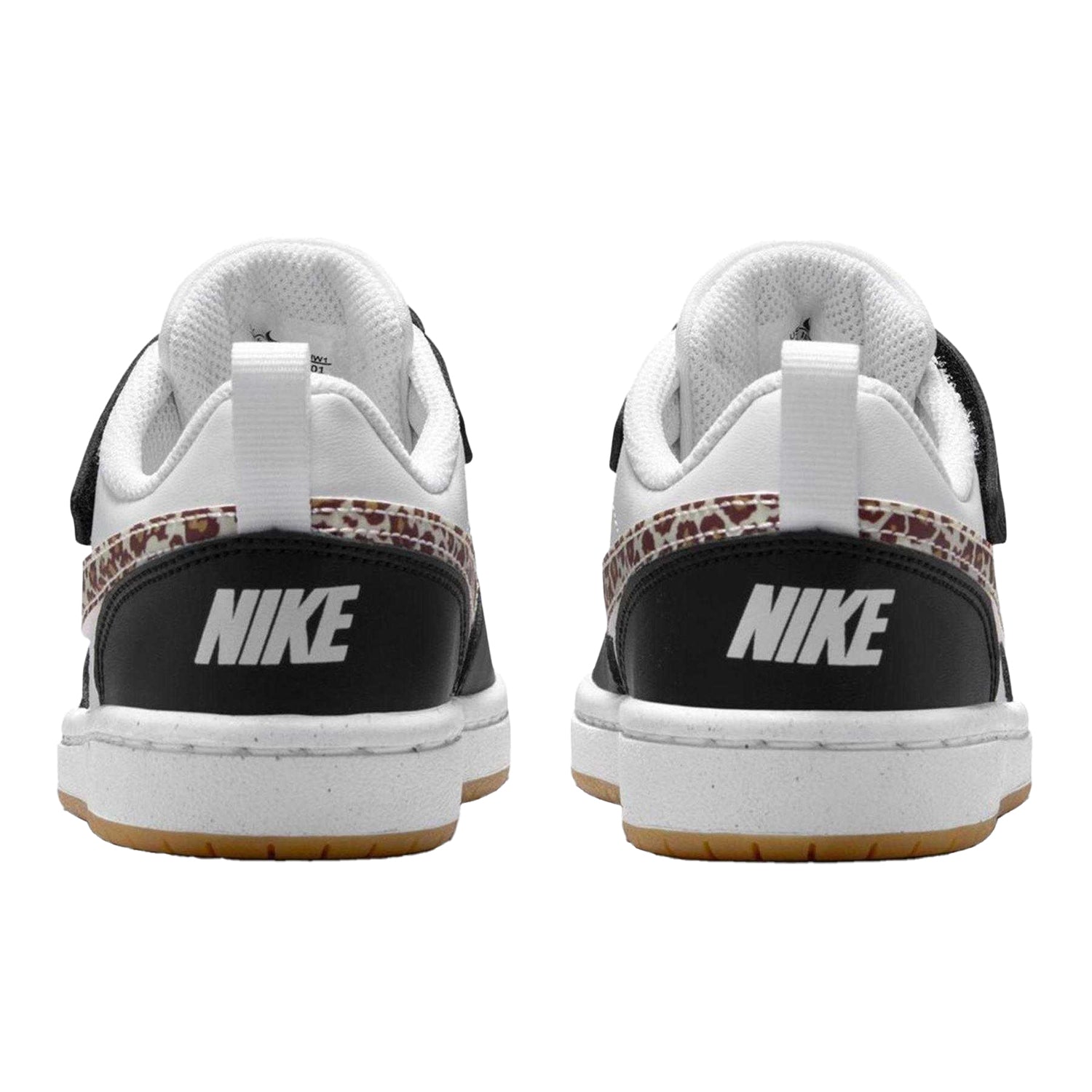 Black-Leopard - Back - Nike Boys Court Borough Cupsole Trainers