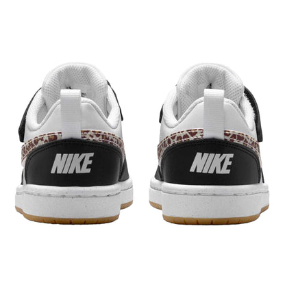 Black-Leopard - Back - Nike Boys Court Borough Cupsole Trainers