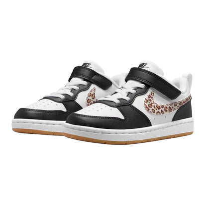 Black-Leopard - Pack Shot - Nike Boys Court Borough Cupsole Trainers