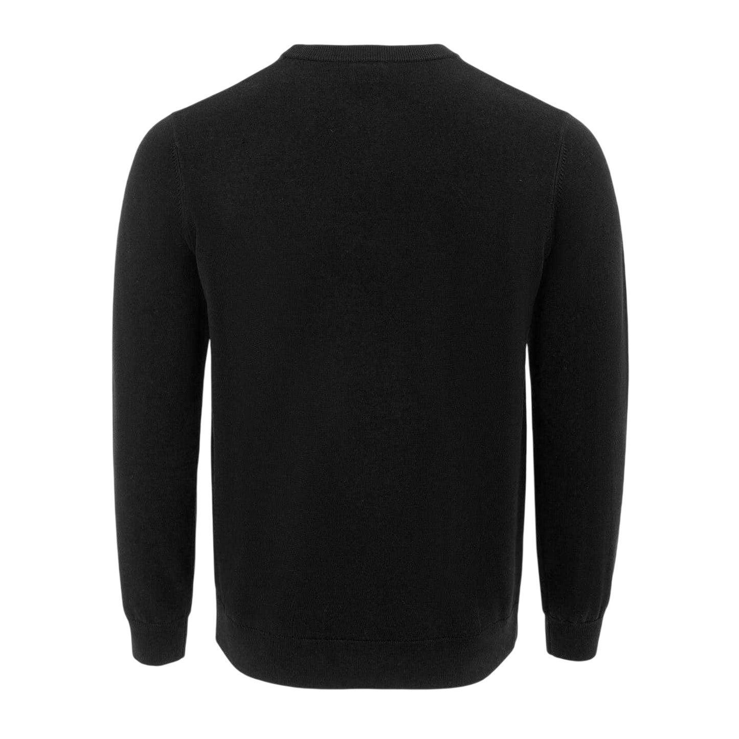 Black - Back - Giorgio Mens Knitted Crew Neck Jumper