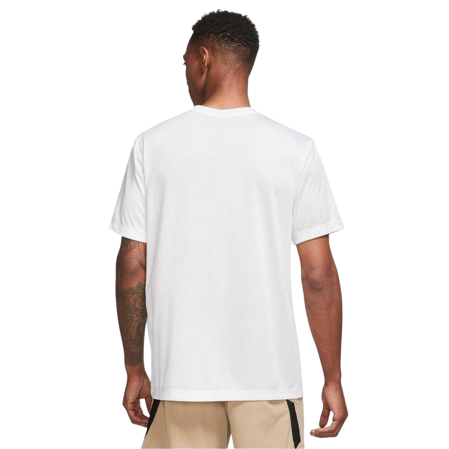 White-Black - Back - Nike Mens Legend Swoosh Dri-FIT T-Shirt