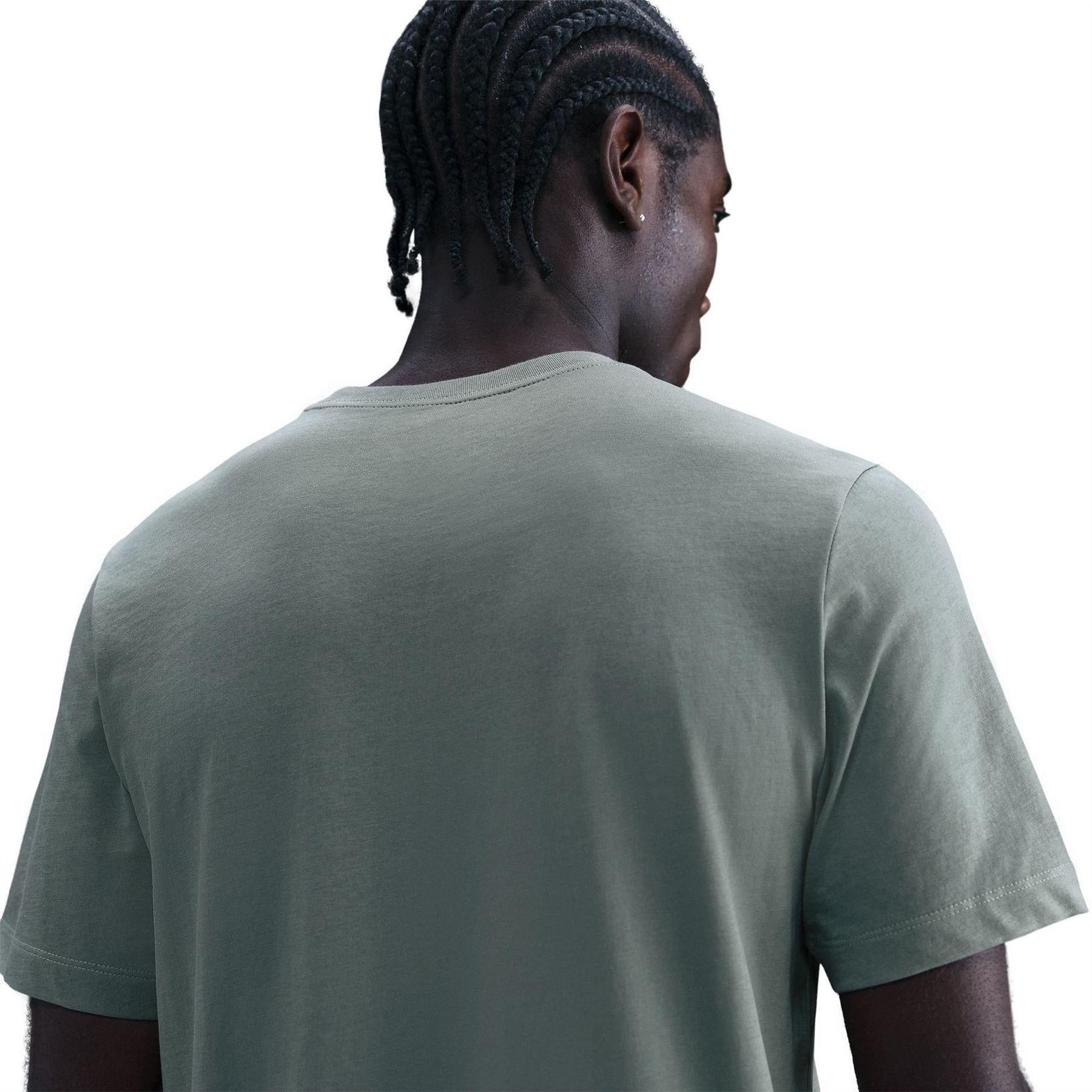 Green Clay - Back - Nike Mens Legend Swoosh Dri-FIT T-Shirt