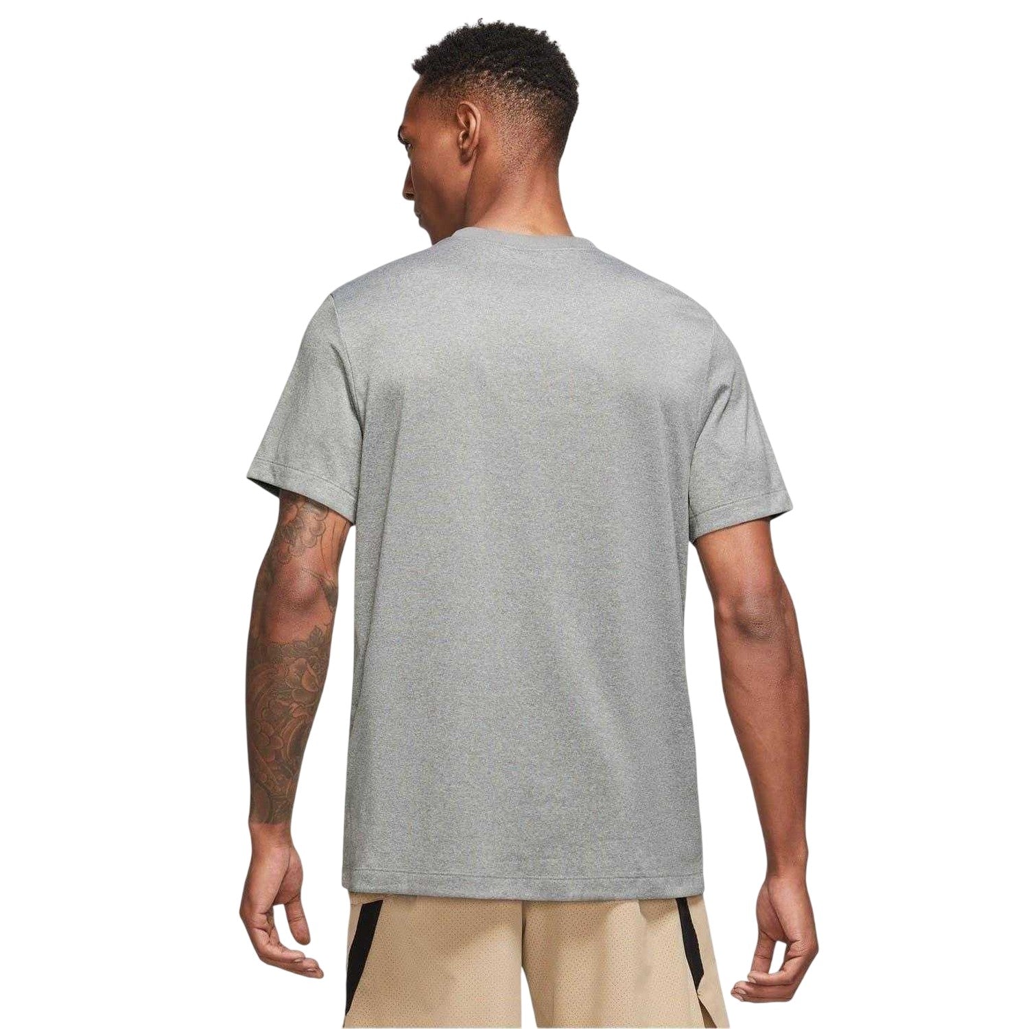 Grey-Silver - Back - Nike Mens Legend Swoosh Dri-FIT T-Shirt