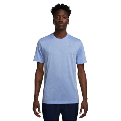 Silver - Front - Nike Mens Legend Swoosh Dri-FIT T-Shirt