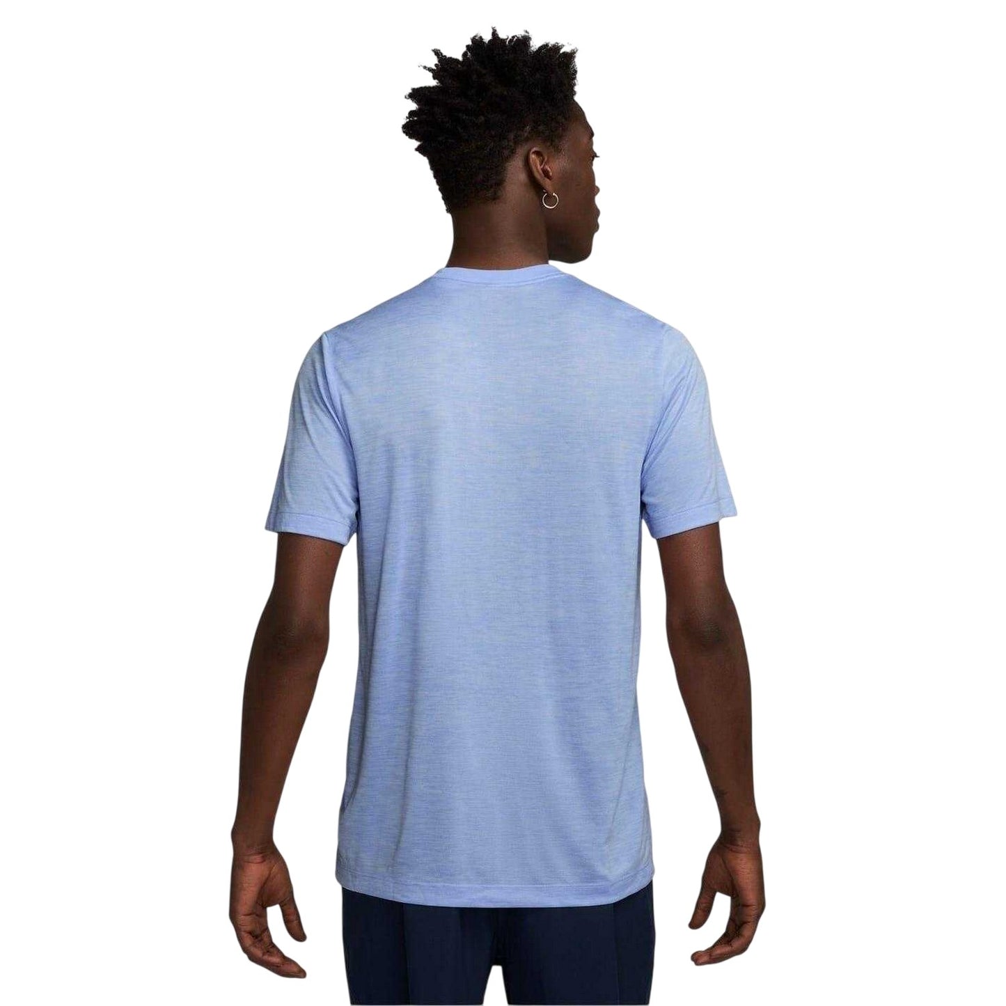 Silver - Back - Nike Mens Legend Swoosh Dri-FIT T-Shirt
