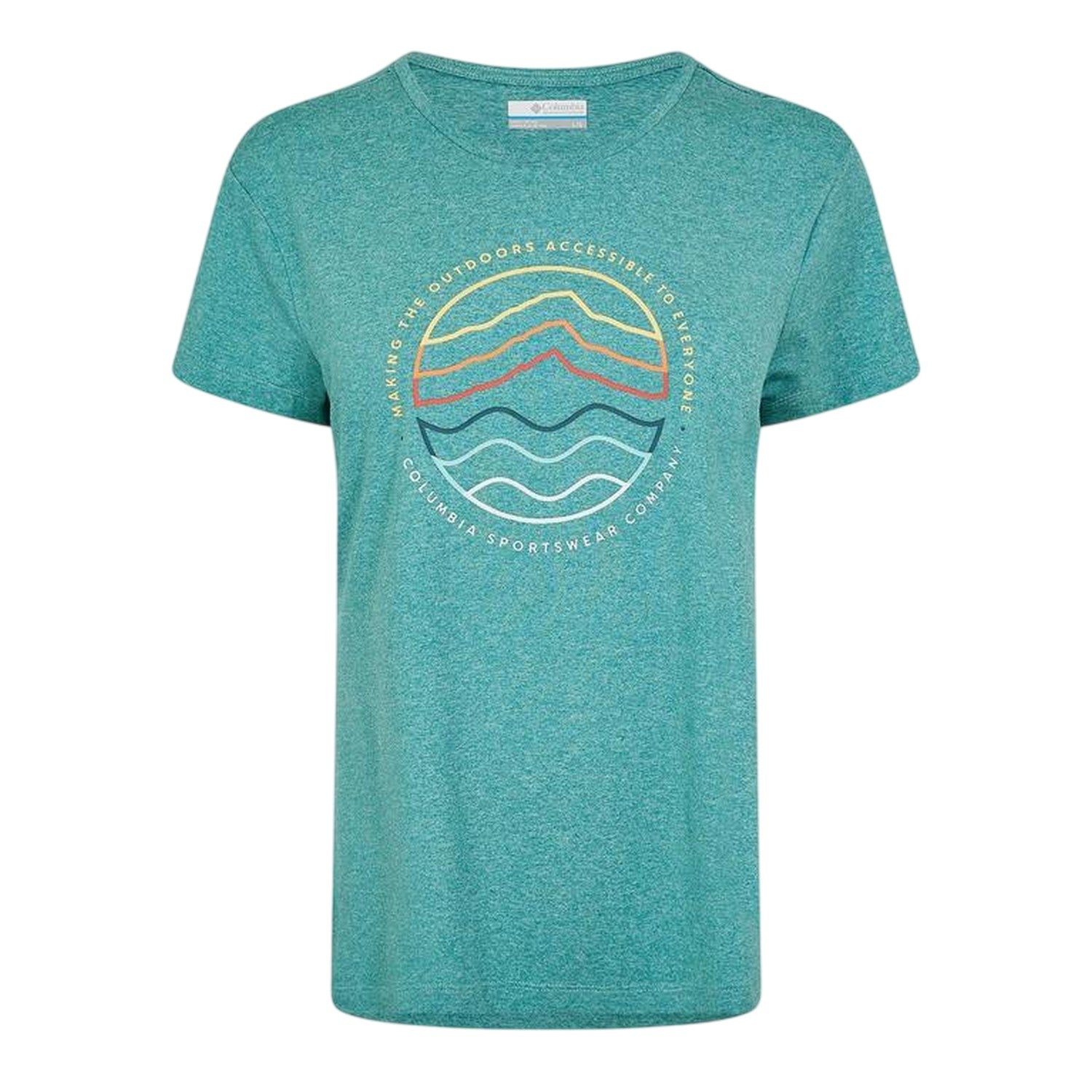 Teal - Front - Columbia Womens-Ladies Sloan Ridge Graphic Print T-Shirt