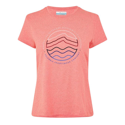 Pink - Front - Columbia Womens-Ladies Sloan Ridge Graphic Print T-Shirt
