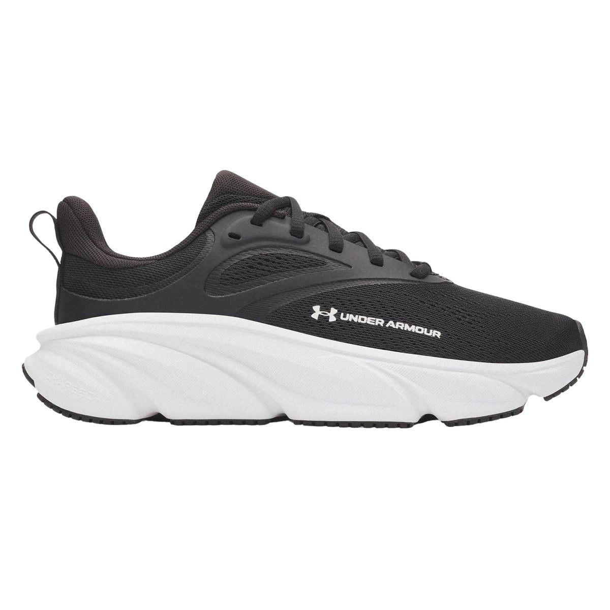 Black-White - Front - Under Armour Womens-Ladies Rogue 6 Trainers