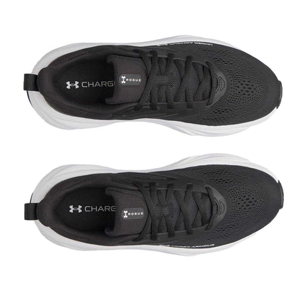 Black-White - Side - Under Armour Womens-Ladies Rogue 6 Trainers