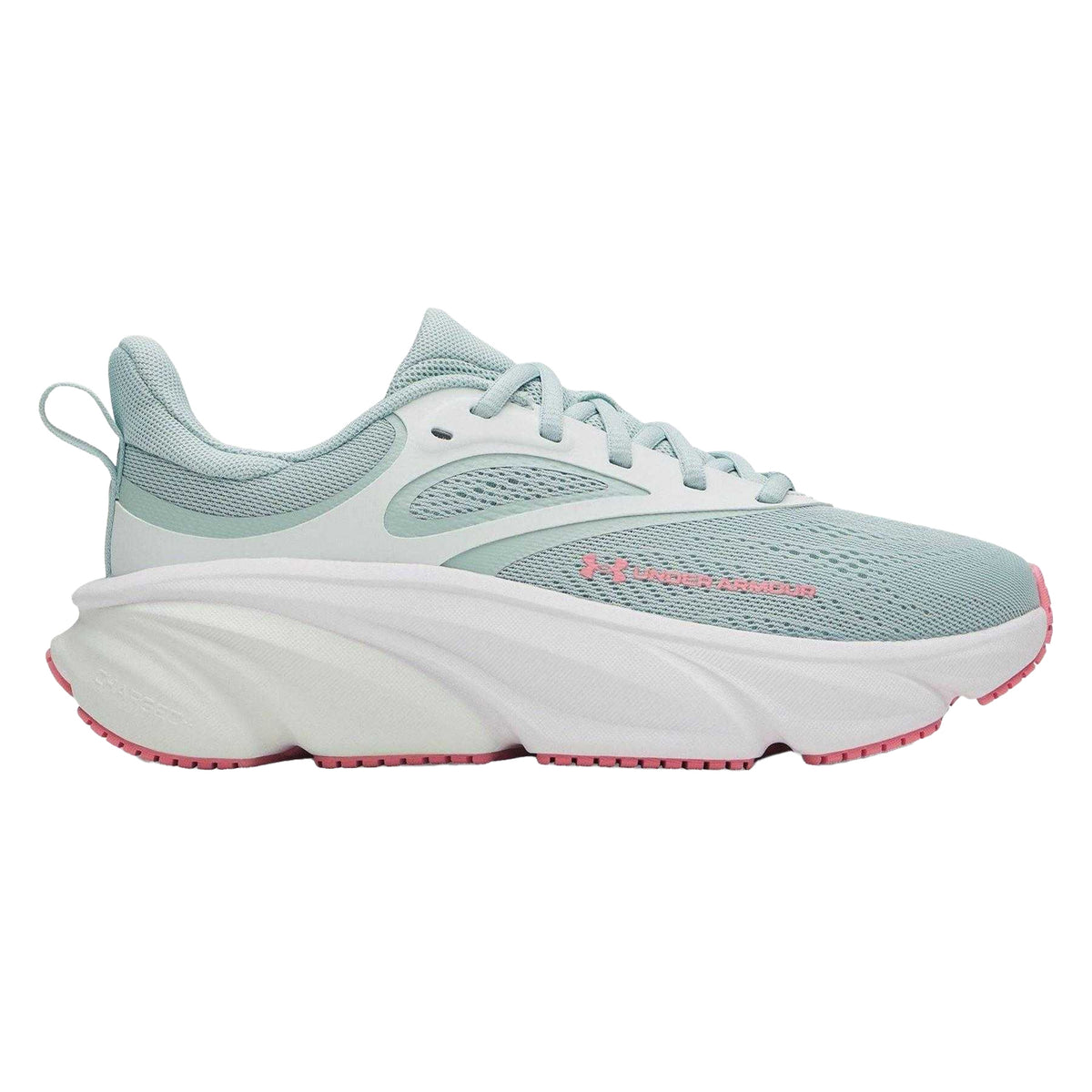 Blue-Green-Pink - Front - Under Armour Womens-Ladies Rogue 6 Trainers