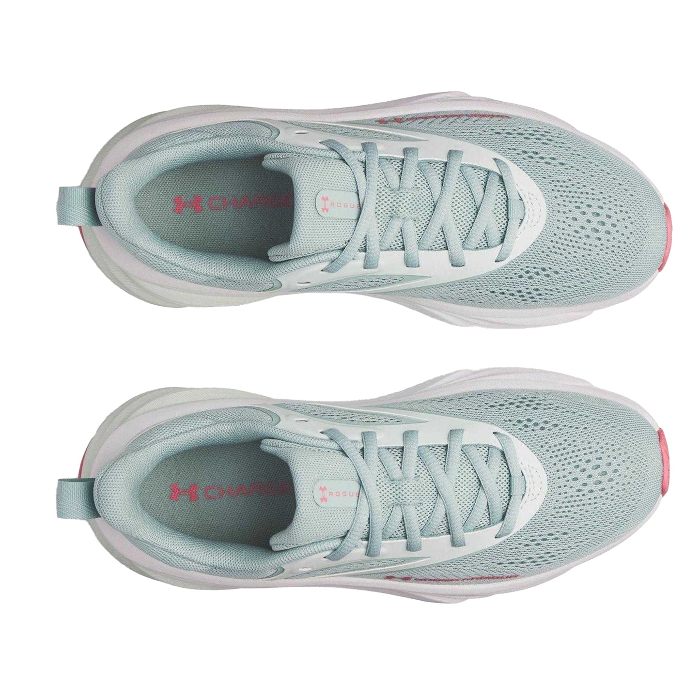 Blue-Green-Pink - Side - Under Armour Womens-Ladies Rogue 6 Trainers