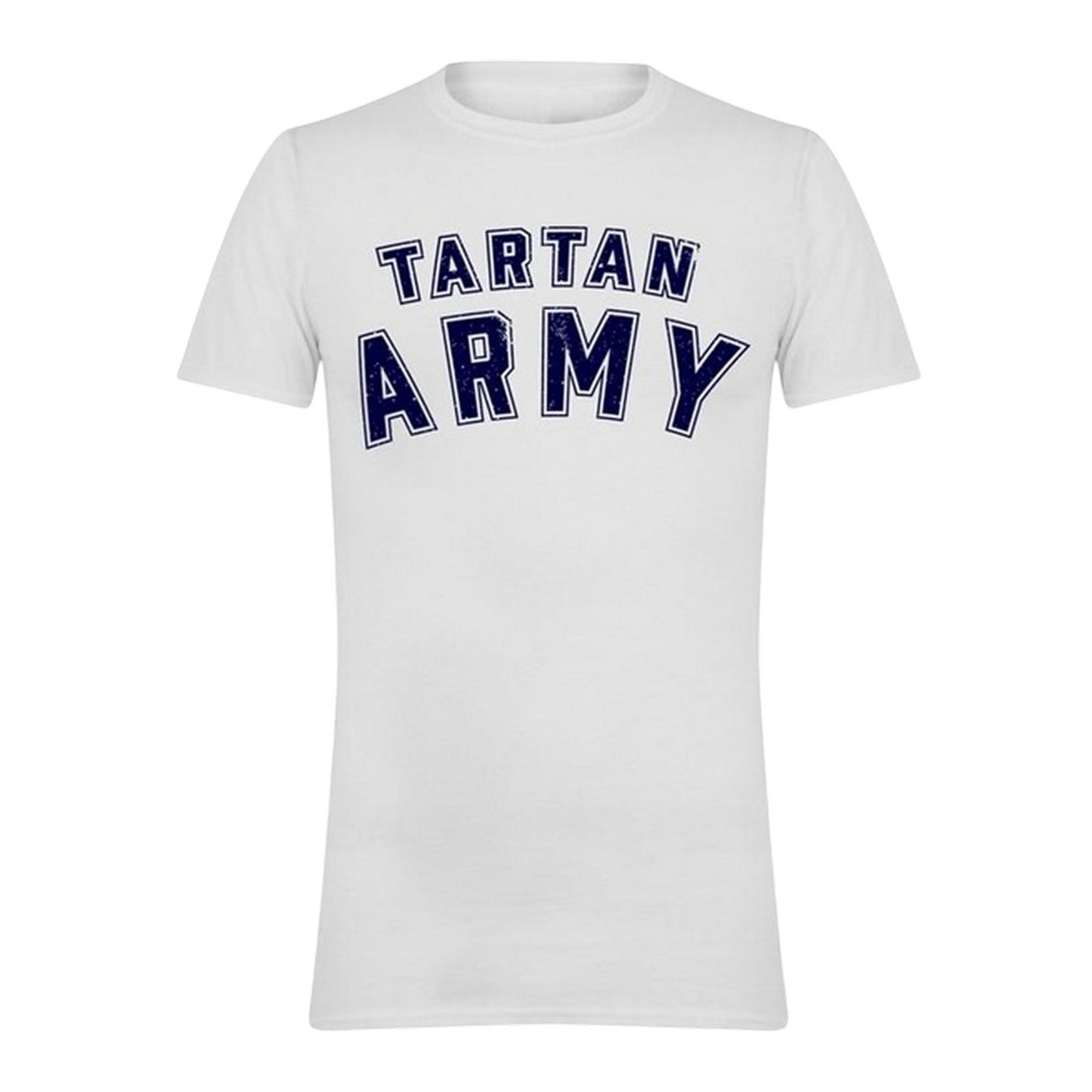 White - Front - AWD Mens Tartan Army Scotland T-Shirt