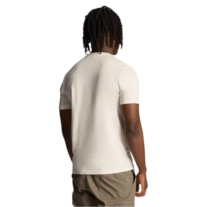 White - Back - Lyle & Scott Mens Emblem Cotton Logo T-Shirt