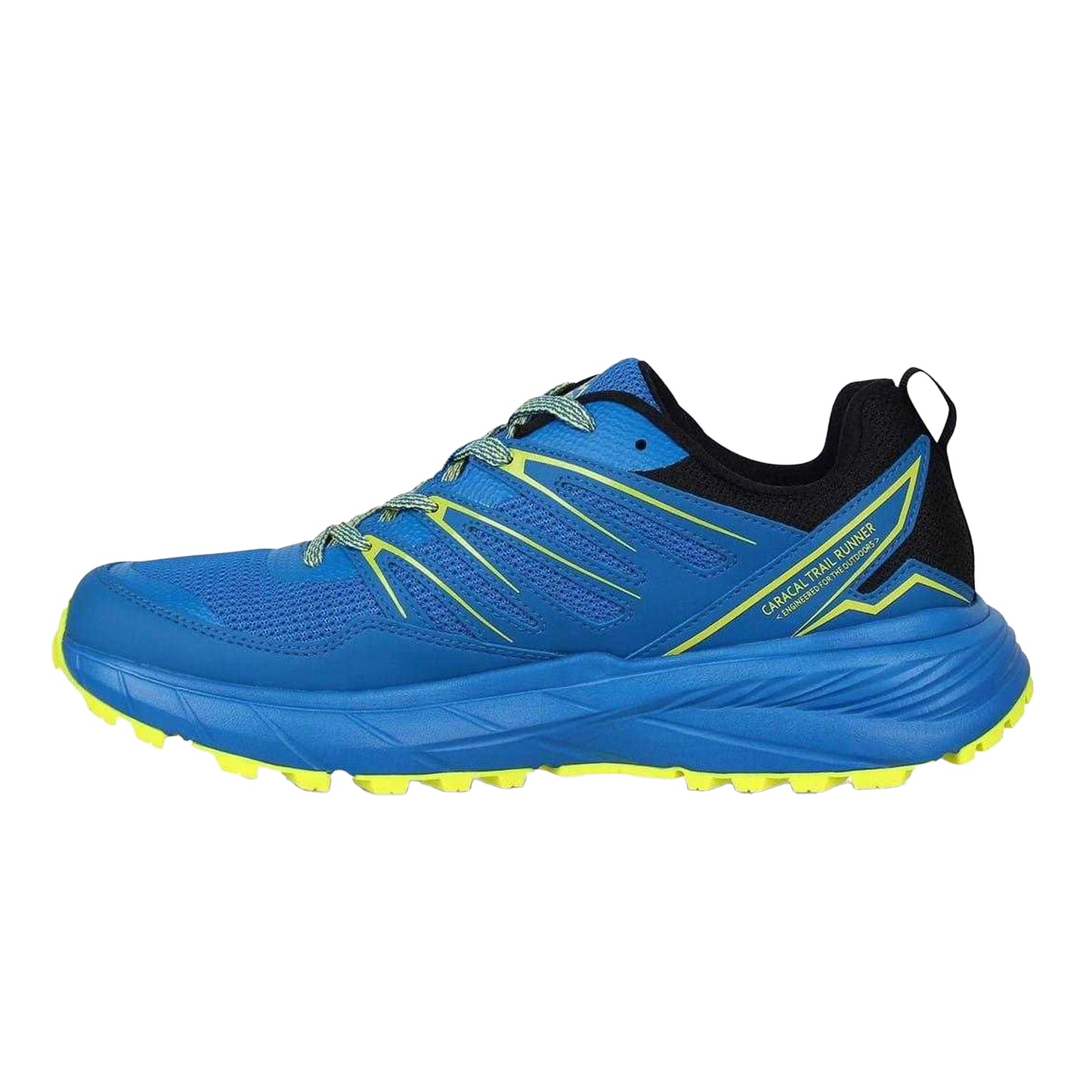 Blue-Lime - Side - Karrimor Mens Ortholite Trainers