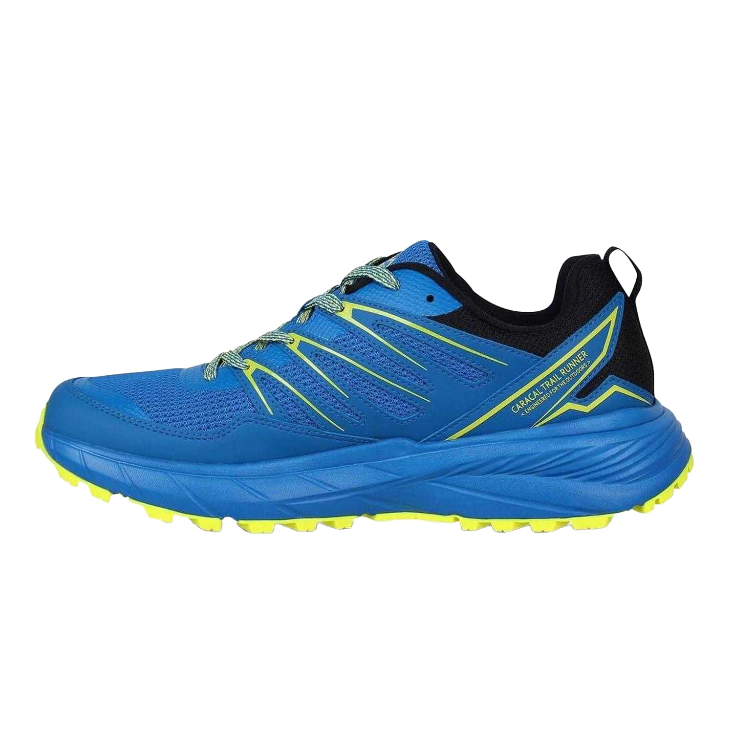 Blue-Lime - Side - Karrimor Mens Ortholite Trainers